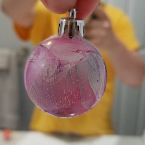 Swirled Nail Polish Art Ornament - Picture 2 of 2